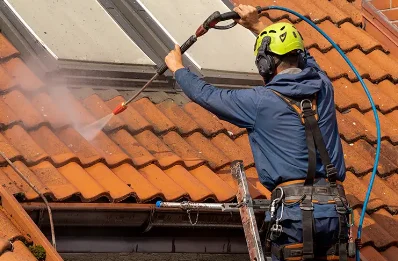 Démoussage et hydrofuge de toiture à Bubry